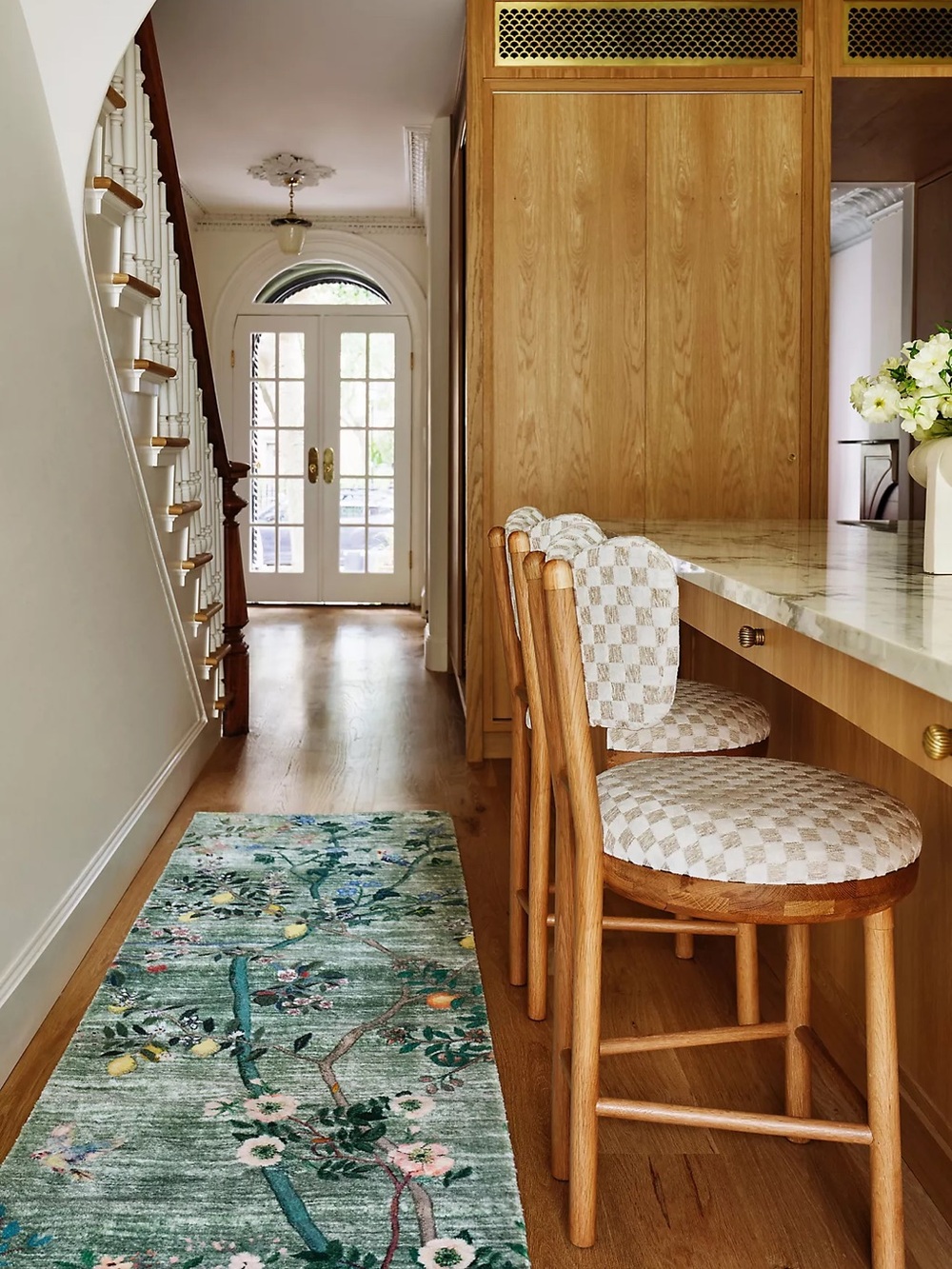 Anthropologie Wynnie Tufted Printed Floral Rug